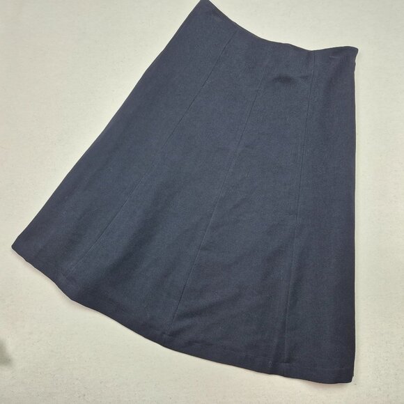 Rafaella Women's Black A-Line Smart Casual Business Wear Midi Skirt Sz 4 - Picture 1 of 7